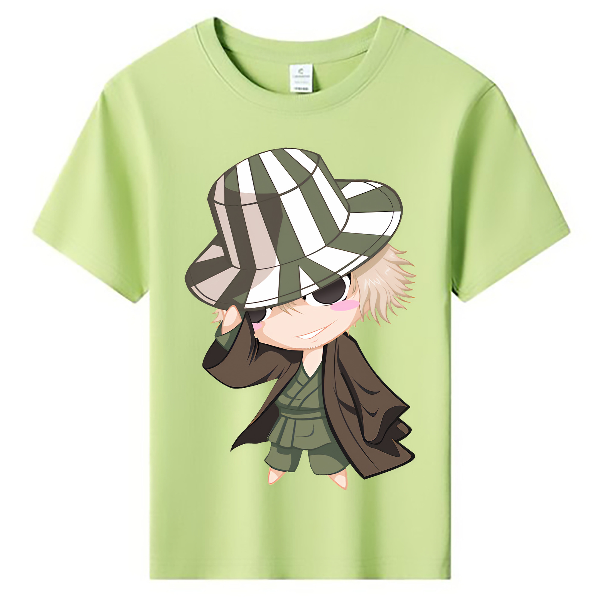 （画像用） "ブリーチ 浦原 喜助（うらはら きすけ） BLEACH Urahara Kisuke " 綿100％キッズTシャツ（フロントプリント）